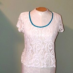 Lily Rose Sheer Lace Top